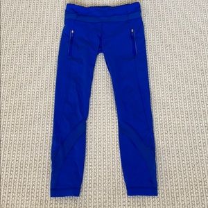Lululemon 21” crop legging Royal Blue